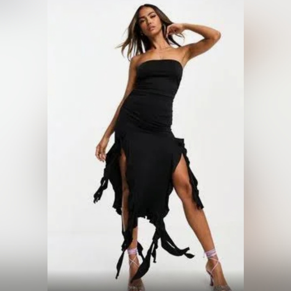 Urban Revivo Black strapless dress size L